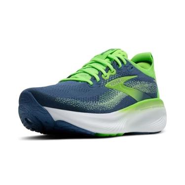 Imagem de Brooks Tênis de corrida e caminhada masculino Adrenaline GTS 25, Verde/luar/fantasma, 45
