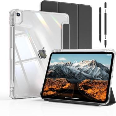 Imagem de Capa para iPad (A16) 11ª Geração 11" 2025 e iPad 10ª Geração 10,9" 2022,Caneta Stylus Absorvente, Adesivo Coletor de Poeira e Função Despertar/Suspender Automático (Preto)