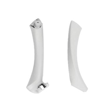 Imagem de Compatível com bmw e90 e91/bmw 3-series painel maçaneta da porta interna do carro sedan puxar guarnição capa 51417230850 51419150335 51419150340(Gray-Set-Right)