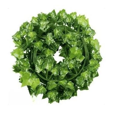 Imagem de 50 Metros de Hera Artificial Pendente Decorativa – Trepadeira Verde Realista com 2,10m Cada Fio(25,2 Metros)