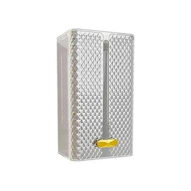 Imagem de x3anggyt5 Suporte de toalha de papel para capa de caixa de lenços, dispensador de toalha de papel montado na parede, caixa de lenços sem perfuração, guardanapo de hóspedes, suporte de toalha de papel