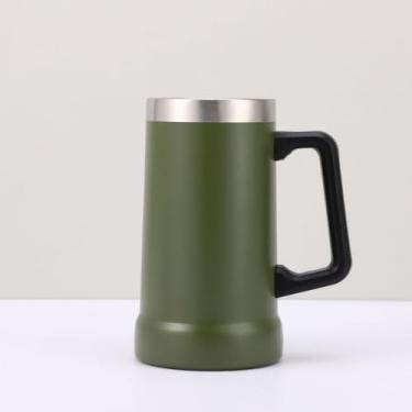 Imagem de Caneca Térmica Inox De Cerveja 709ml (Verde)