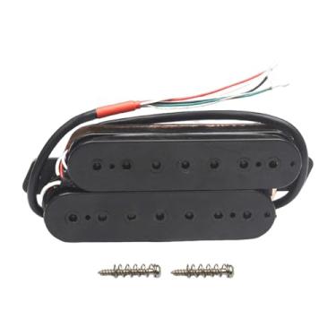 Imagem de TTETTZ Captador Humbucker de 7 Cordas Pré-cabeado de Bobina Dupla para Guitarra Elétrica, Peças para Instrumentos Musicais, Faça Você Mesmo, Fácil Instalação, Preto 50mm