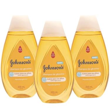 Imagem de Kit 3 Shampoo Johnsons Baby 200ml