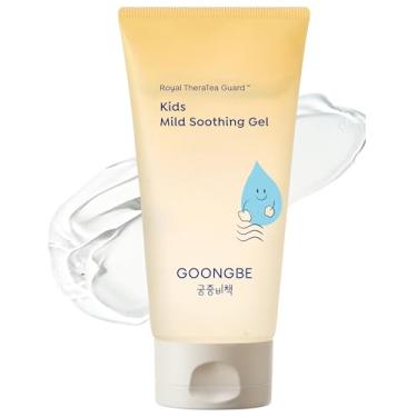 Imagem de GOONGBE Gel suave e calmante infantil – Cuidados pós-sol coreanos para o rosto e o corpo – Gel hidratante para alívio da vermelhidão com ácido hialurônico e ácido hialurônico – Fragrância livre de