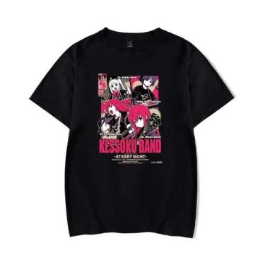 Imagem de Camiseta Masculina Bocchi the Rock Anime, Confortável, Com Estampa Hip