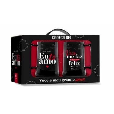 Imagem de CANECA GEL 300ML C/2 MEU AMOR TE AMO BRASFOOT