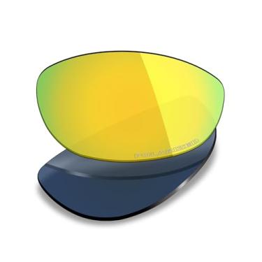 Imagem de Mryok Lentes de reposição polarizadas Plus para óculos de sol Oakley Twenty XX 2012, HD Polarized, proteção UV, resistente a impactos e ajuste perfeito - Ouro 24K