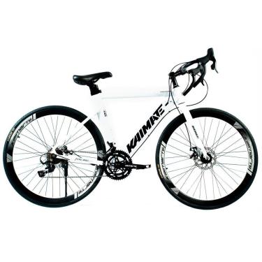 Imagem de Bicicleta Speed Aro 700 Bike 16 Vel Marchas Aeroedge Freio A Disco Quadro Alumínio Resistente Leve Cor Branco - Wct Fitness