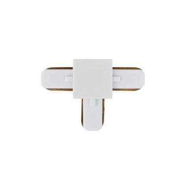 Imagem de Conector Emenda Pix Tipo T Para Trilho Eletrificado Bivolt Branco
