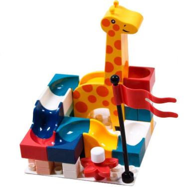 Imagem de Brinquedo Educativo Girafa Blocos De Montar 55 Peças