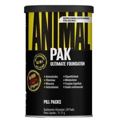 Imagem de Suplemento em Cápsula Animal Pak Powder 360g 30 sachês (Packs) - Universal Nutrition-Unissex