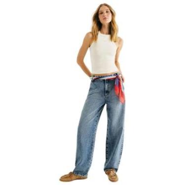 Imagem de Calça Hering Jeans Feminina Barrel-Feminino