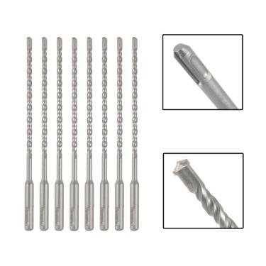 Imagem de Jogo 8 Brocas Sds Plus 5X160 Mm Aço Carbono Tungstênio