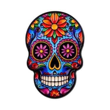 Imagem de Broche/Pin Esmaltado De Halloween Com Caveira Colorida, OVNI E Dachshu