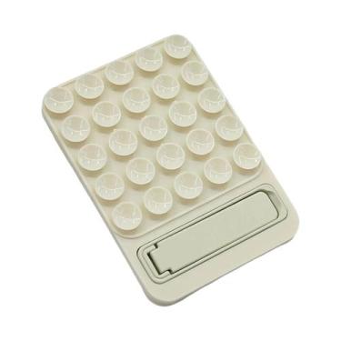 Imagem de Suporte De Telefone Multifuncional De Silicone Com Sucção Para Parede,