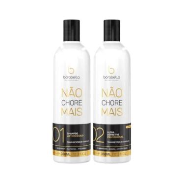 Imagem de Progressiva Sem Formol Borabella Not Cry More - Alisamento Capilar Profissional, Liso Natural e Brilho Intenso - Kit 2x350ml