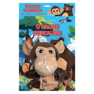 Imagem de O Macaco Brincalhão - Livro De História + Fantoche