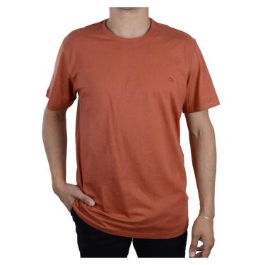 Imagem de Camiseta Masculina Ogochi MC Slim Marrom - 0064-Masculino
