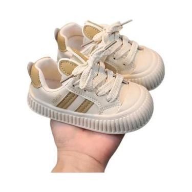 Imagem de Tênis De Couro Macio Para Meninos E Meninas, Antiderrapante, Primeiros