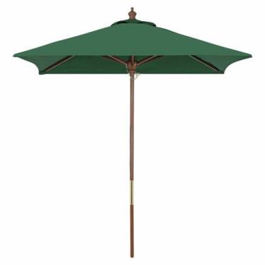 Imagem de Ombrelone Tramontina Em Madeira e Poliéster Quadrado Verde 2m 14588081