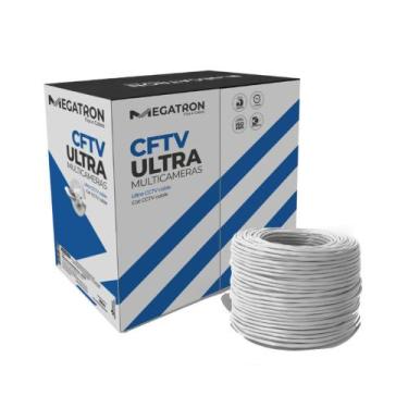 Imagem de Cabo Megatron Ultra CFTV 4PX24AWG 300M Branco