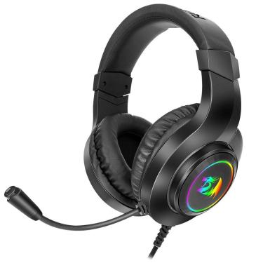 Imagem de Headset Gamer Redragon Hylas H260RGB - Microfone - RGB - Preto-Unissex