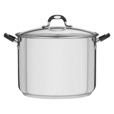 Imagem de Caldeirão Astro Silicone em Aço Inox Fundo Triplo Tampa de Vidro 30 cm