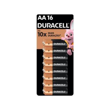 Imagem de Pilha Alcalina AA Blister com 16 Duracell MN1500B16