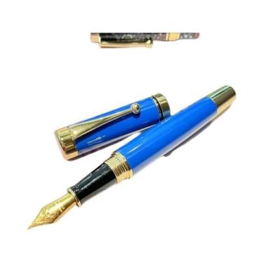 Imagem de Caneta-tinteiro De Metal De Luxo Com Tampa Ergonômica De Torção E Pont