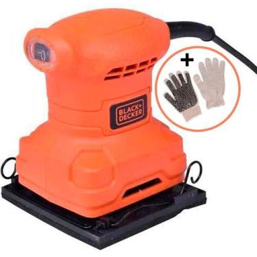 Imagem de Lixadeira Orbital 200W BS200-BR BLACK & DECKER + 1 Par de Luvas, 220V