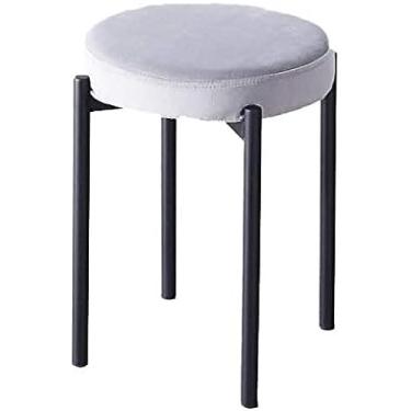 Imagem de Cadeira De Bar Cadeira De Jantar Infantil, Superfície De Assento De Tecido Preto Cadeir...
