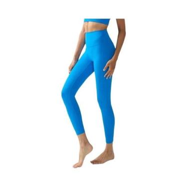 Imagem de Calças De Yoga Femininas De Cintura Alta E Elásticas Para Todas as Est