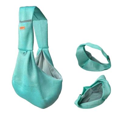 Imagem de Bolsa Canguru Transporte Cachorro Gato Pet Animal Malha Respiravel Tira de Ombro Tecido Resistente Confortavel