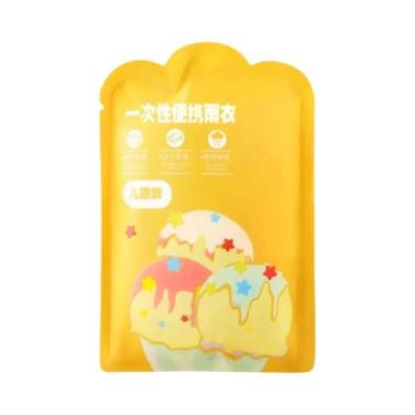Imagem de Capa De Chuva Infantil Reforçada De Alta Qualidade, Embalagem Compacta