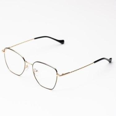 Imagem de Armação Óculos de Grau Feminina Metal Quadrado / Dani- Óculos Sunrise-Feminino