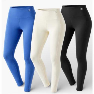 Imagem de Calça Legging Feminina de Treino Poliamida Yoga Pilates Corrida Beach Tennis Academia-Feminino