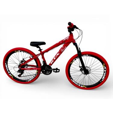 Imagem de Bicicleta 26 Gta Rebel 21v Freeride Downhill Aros Vmaxx Pneu Flame Freio a Disco-Unissex