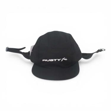 Imagem de Boné Rusty Five Panel Surf - Preto (Aba mole)-Unissex