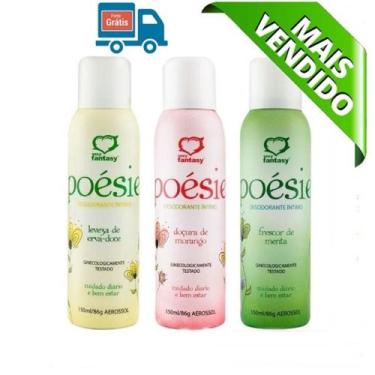 Imagem de Poésie Desodorante Íntimo Aerossol 150ml, Morango