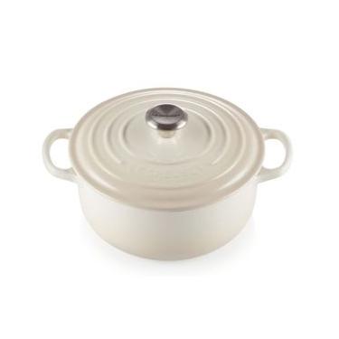 Imagem de PANELA REDONDA LE CREUSET SIGNATURE 34CM EM FERRO FUNDIDO MERINGUE 21177347164430