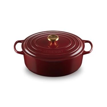 Imagem de PANELA OVAL LE CREUSET SIGNATURE 31CM FERRO ESMALTADO VERMELHO RHONE 21178319494441