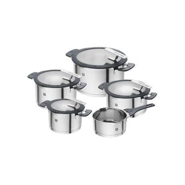 Imagem de CONJUNTO 5 PANELAS ZWILLING SIMPLIFY REDONDAS EM AÇO INOX 668700050
