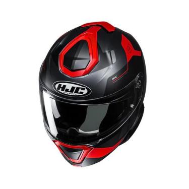 Imagem de Capacete HJC I91  Articulado Seguro Leve para Motociclistas Cor:Preto 