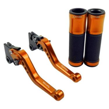 Imagem de Kit Manopla Manete Esportivo Honda Pop 100 110 110i - Stark Race, Lara