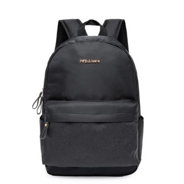 Imagem de Mochila Preto Moderna Trabalho Escolar Resistente Juvenil Notebook Grande-Unissex