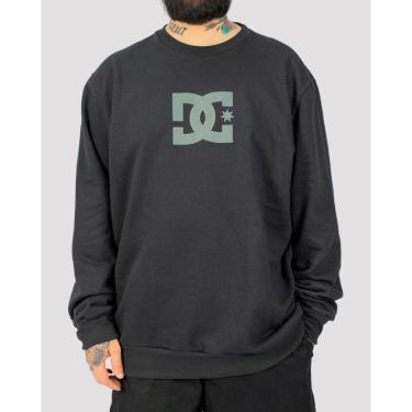 Imagem de Moletom DC Shoes Careca Star Crew - Preto-Unissex