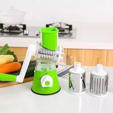 Imagem de Cortador De Couve Fininha Legumes E Frutas Verduras Manual VERDE - TRI