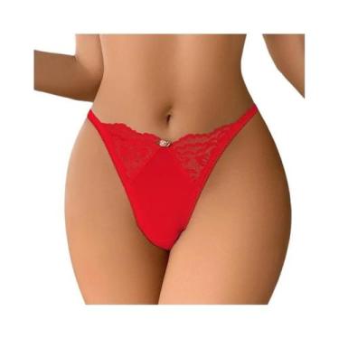 Imagem de Tanga Sexy De Renda Para Mulheres, Branca, Confortável E Respirável, L