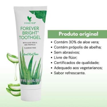 Imagem de Creme dental bright 130gr forever aloe forever aloe